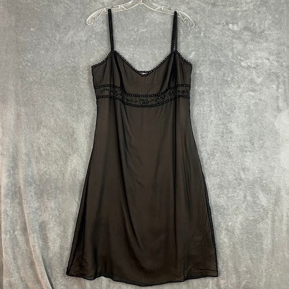 Laundry By Shelli Segal Dresses & Skirts - Vintage 90's Laundry By Shelli Segal Slip Dress Womens 12 100% Silk Whimsigoth